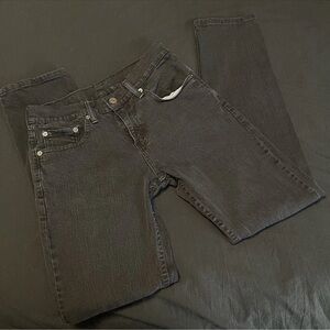 Levi's 511 Jeans Black Straight Leg Dark Wash Denim Men's Size 29x30 Casual